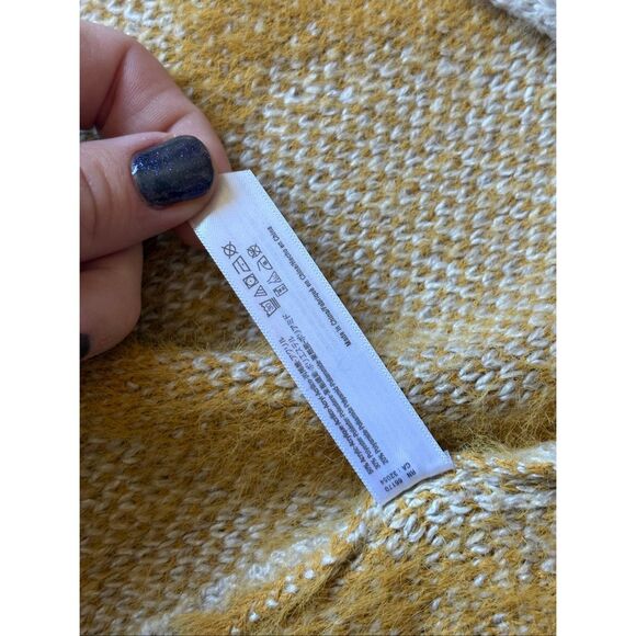 Anthropologie Akemi + Kin Sedona Textured Diamond Kimono Cardigan Open Front Cre - Picture 9 of 9